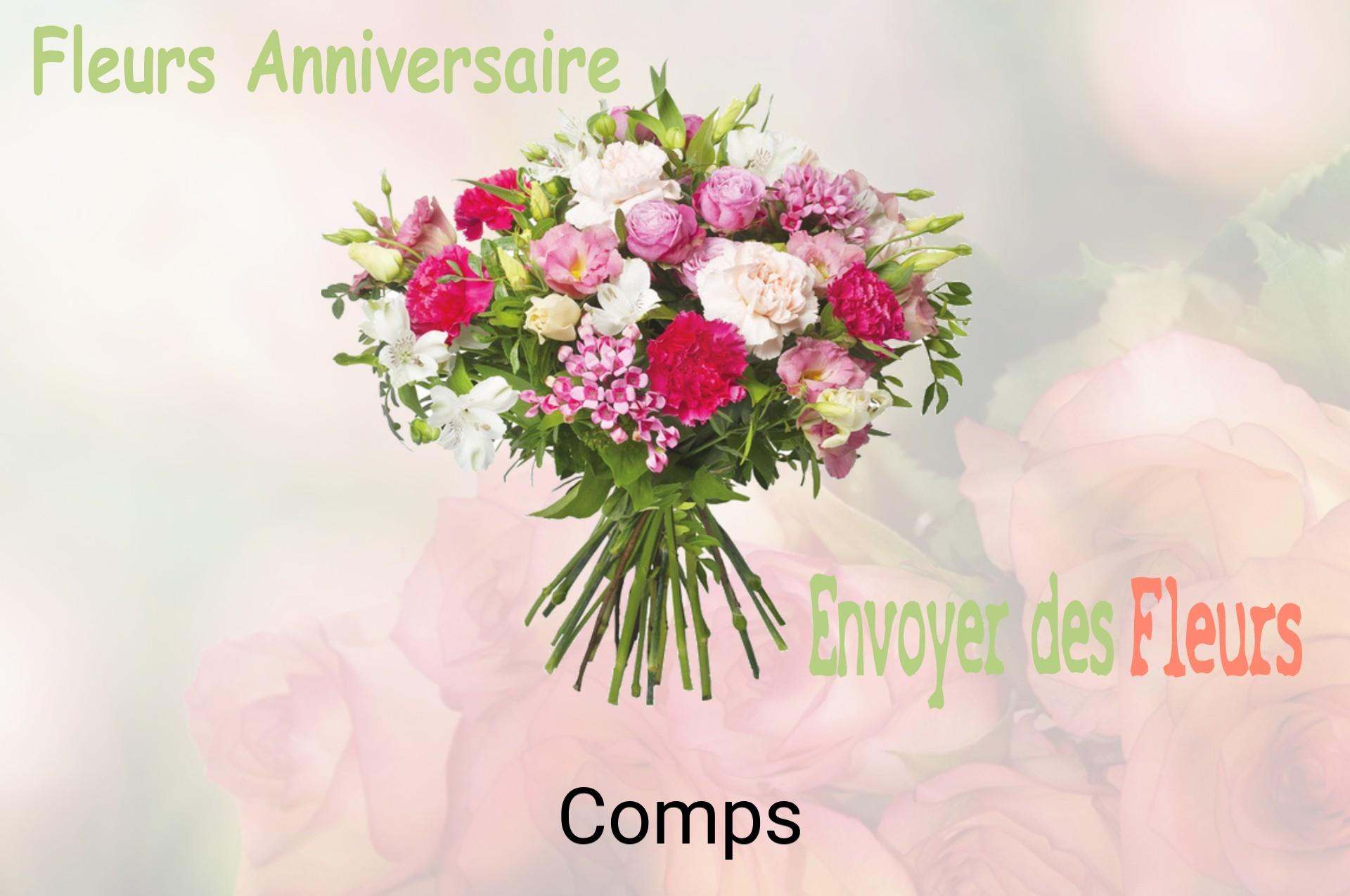 Bouquet de fleurs d’anniversaire livré à Comps